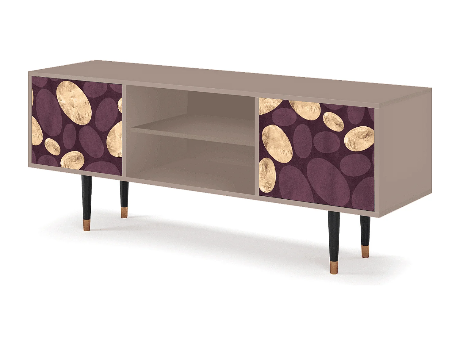 Szafka RTV - 170х69х48 cm - T2 - Fine Wine, Latte