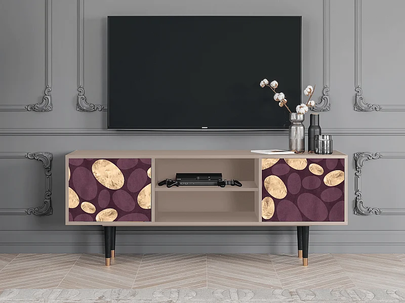 Szafka RTV - 170х69х48 cm - T2 - Fine Wine, Latte