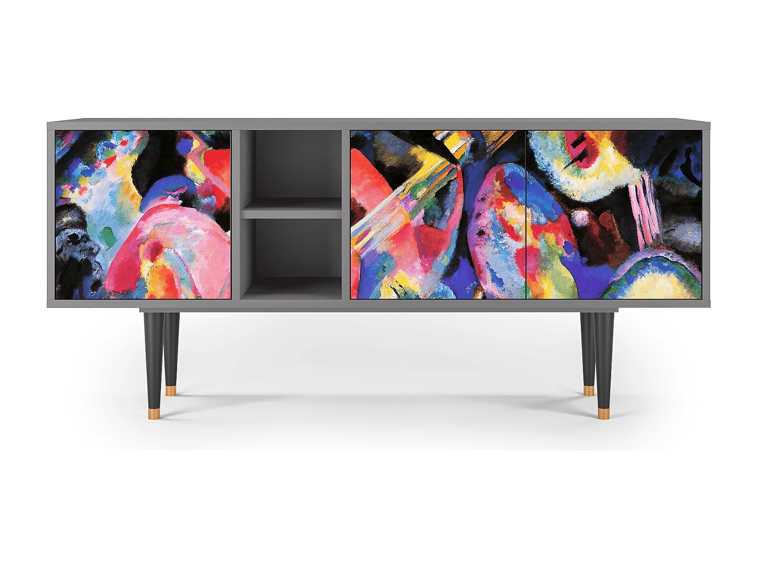 Mobile TV - 150х69х41 cm - T5 - Kandinsky, Grigio