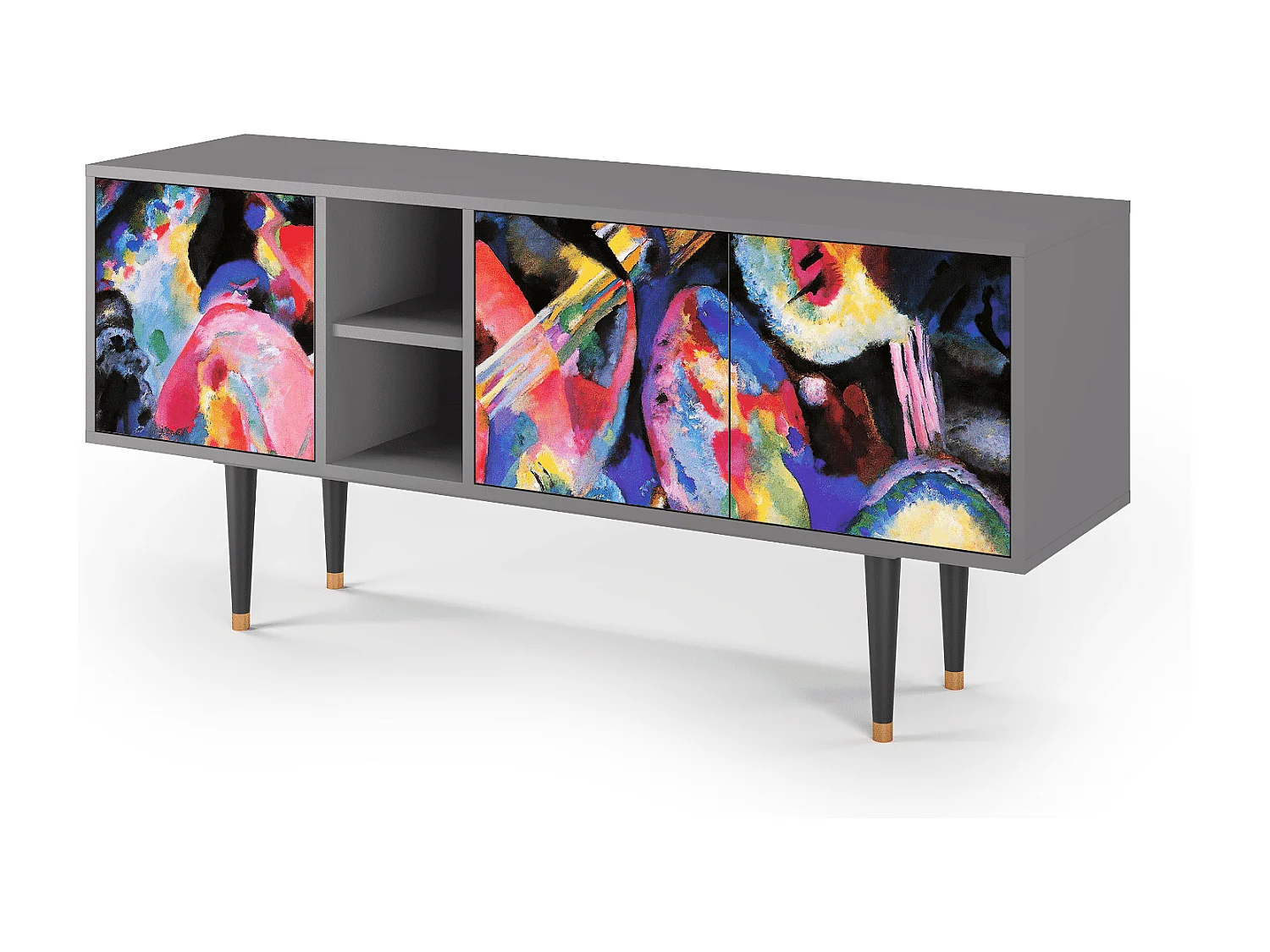 Mobile TV - 150х69х41 cm - T5 - Kandinsky, Grigio