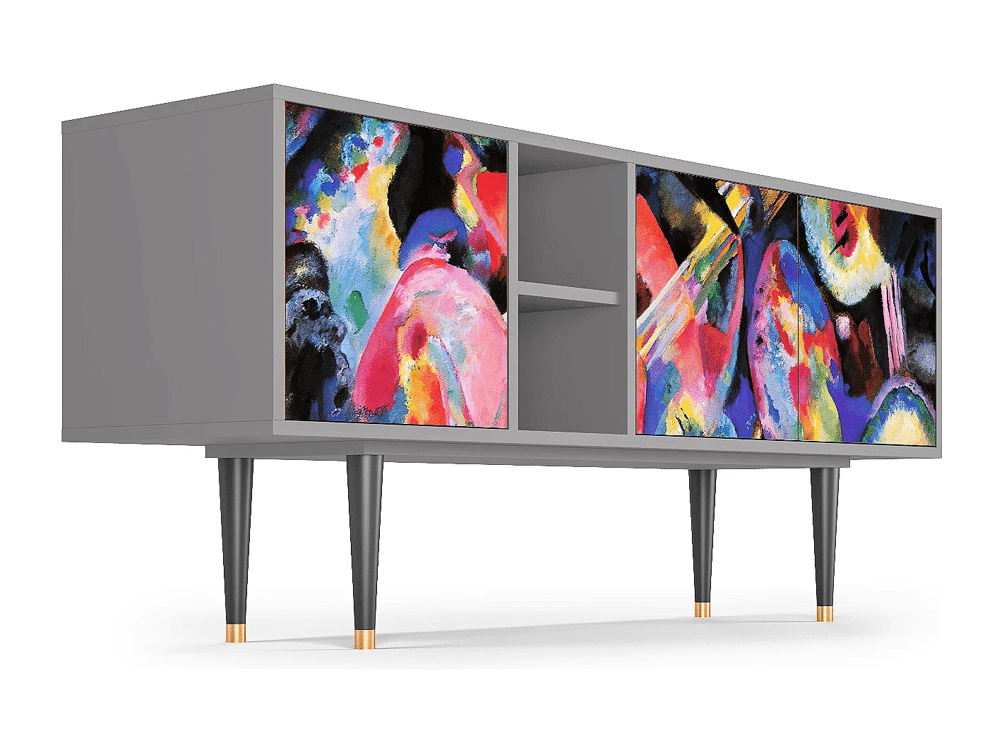 Mobile TV - 150х69х41 cm - T5 - Kandinsky, Grigio
