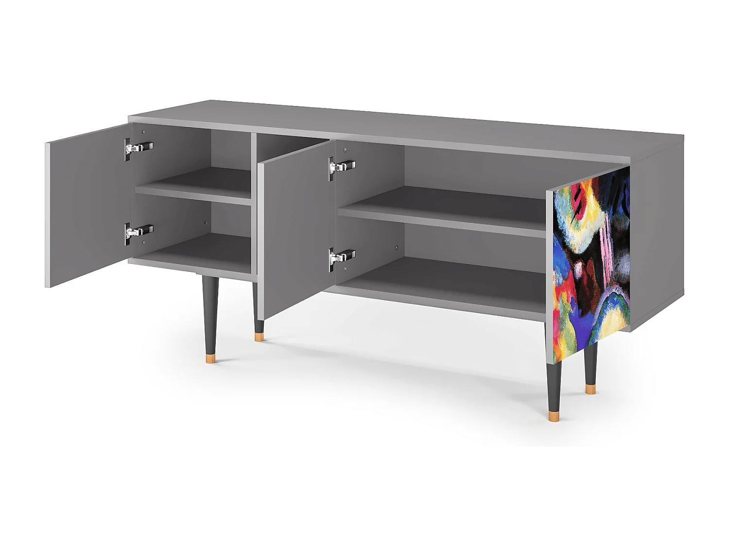 Mobile TV - 150х69х41 cm - T5 - Kandinsky, Grigio