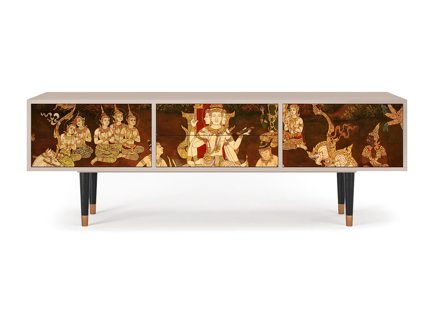 Mueble de TV - 170х59х48 cm - T4 - Malyavan, Latte