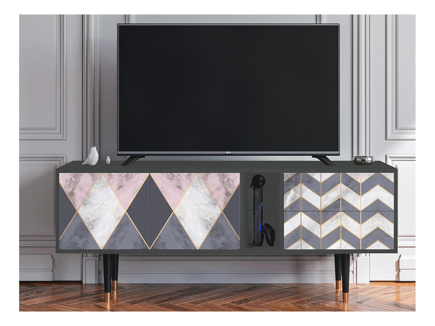 Meuble TV - 170х69х48 cm - T1 - Ideal Harmony, Anthracite