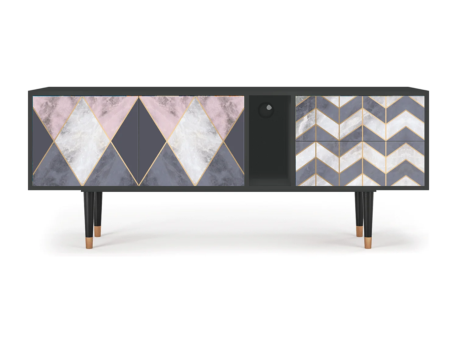 Meuble TV - 170х69х48 cm - T1 - Ideal Harmony, Anthracite