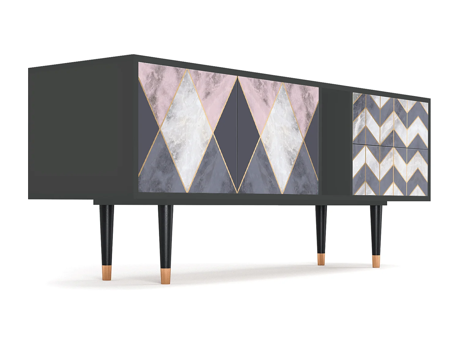 Meuble TV - 170х69х48 cm - T1 - Ideal Harmony, Anthracite