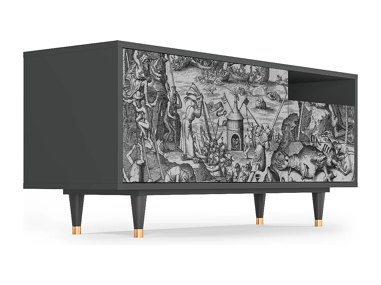 Mueble de TV - 125х56х41 cm - T7 - The Temptation, Antracite