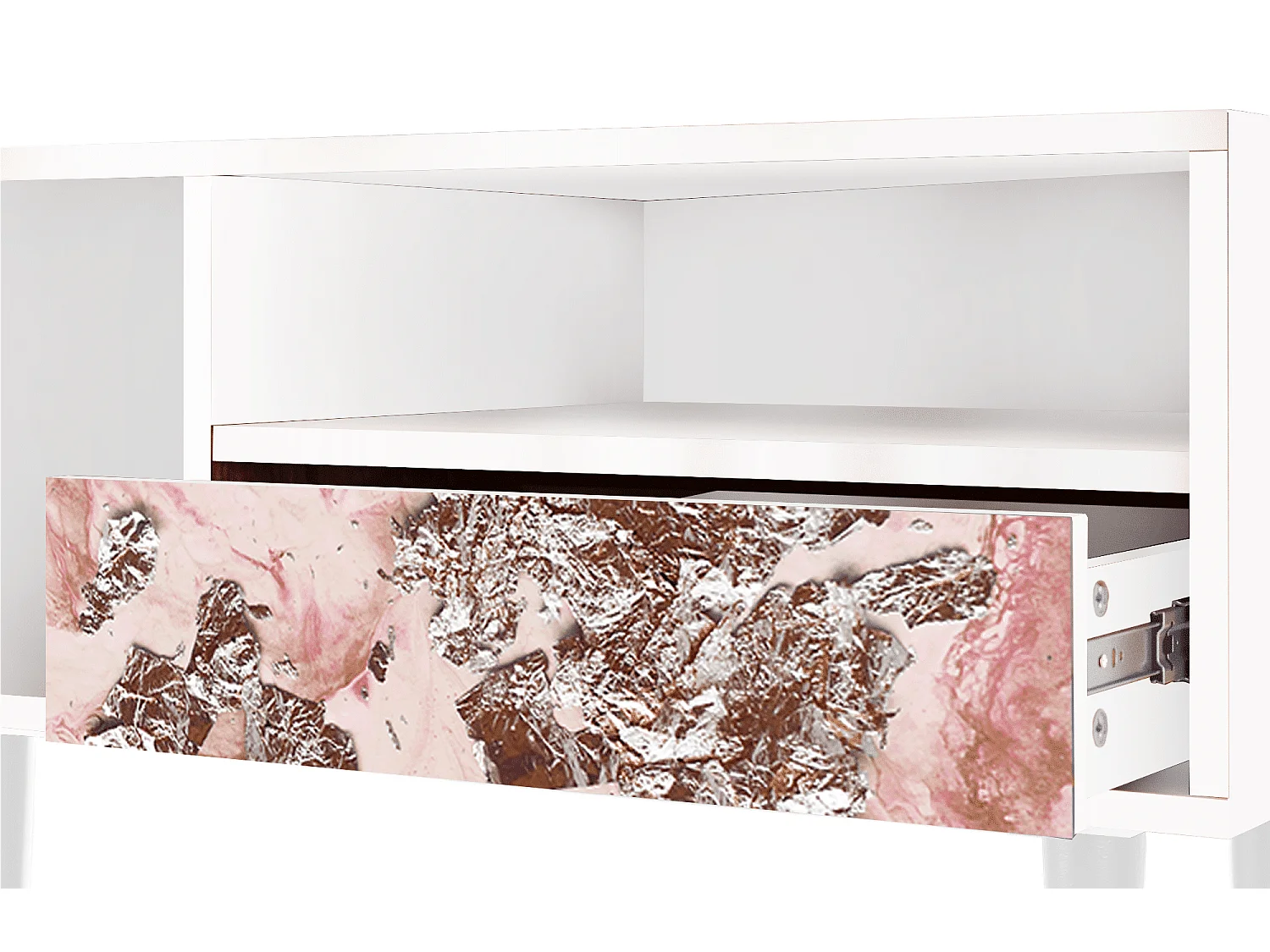 Meuble TV - 115х59х48 cm - T3 - Cotton Candy, Blanc