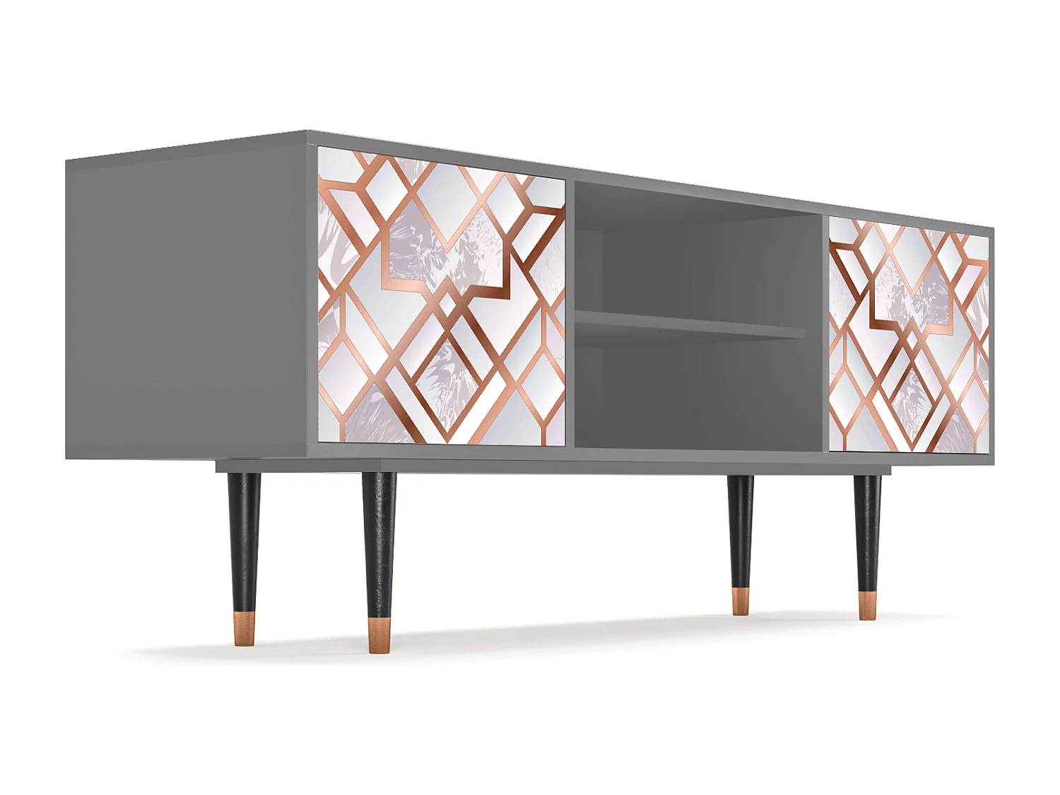 TV-meubel - 170х69х48 cm - T2 - Pastel Fairytale, Grijs