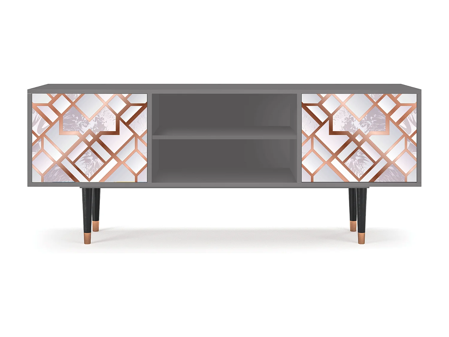 Meuble TV - 170х69х48 cm - T2 - Pastel Fairytale, Gris