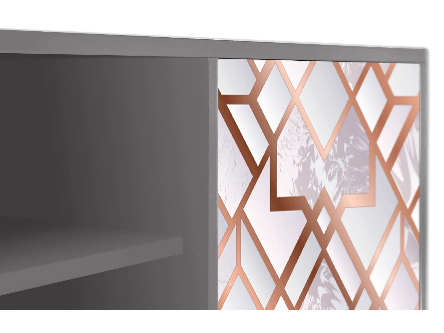 Meuble TV - 170х69х48 cm - T2 - Pastel Fairytale, Gris