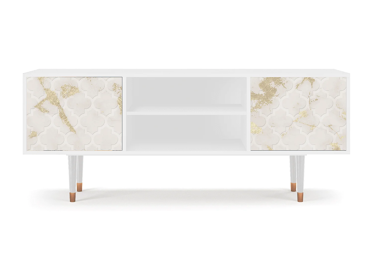 Mueble de TV - 170х69х48 cm - T2 - Sahara desert, Branco