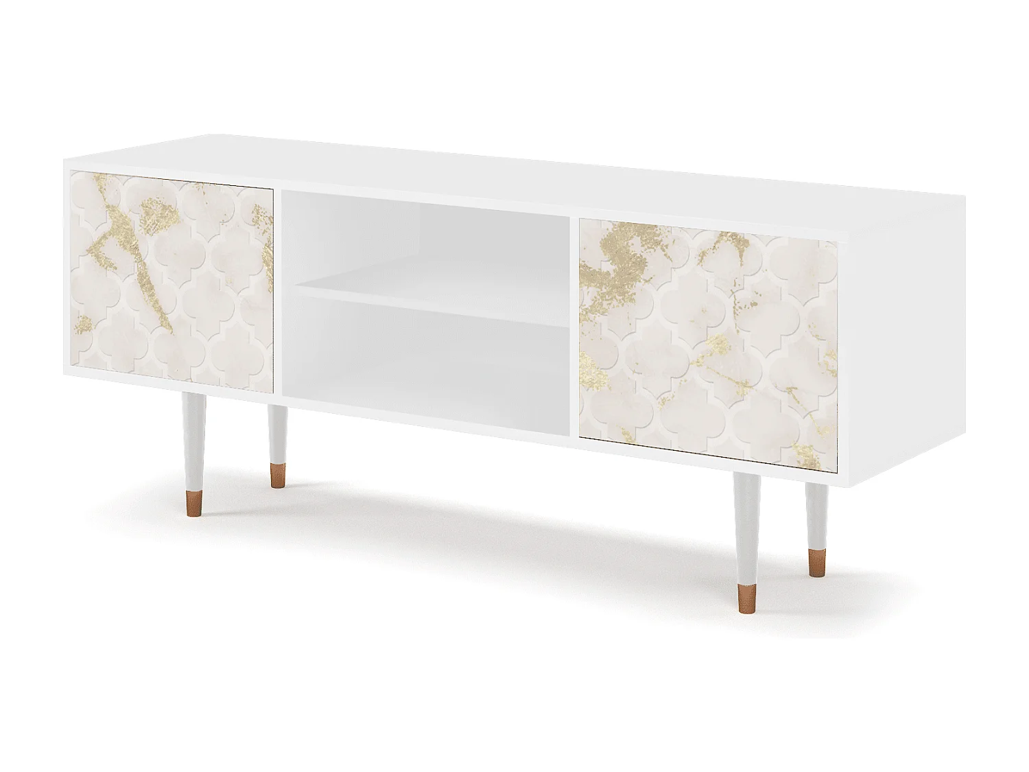 Mueble de TV - 170х69х48 cm - T2 - Sahara desert, Branco