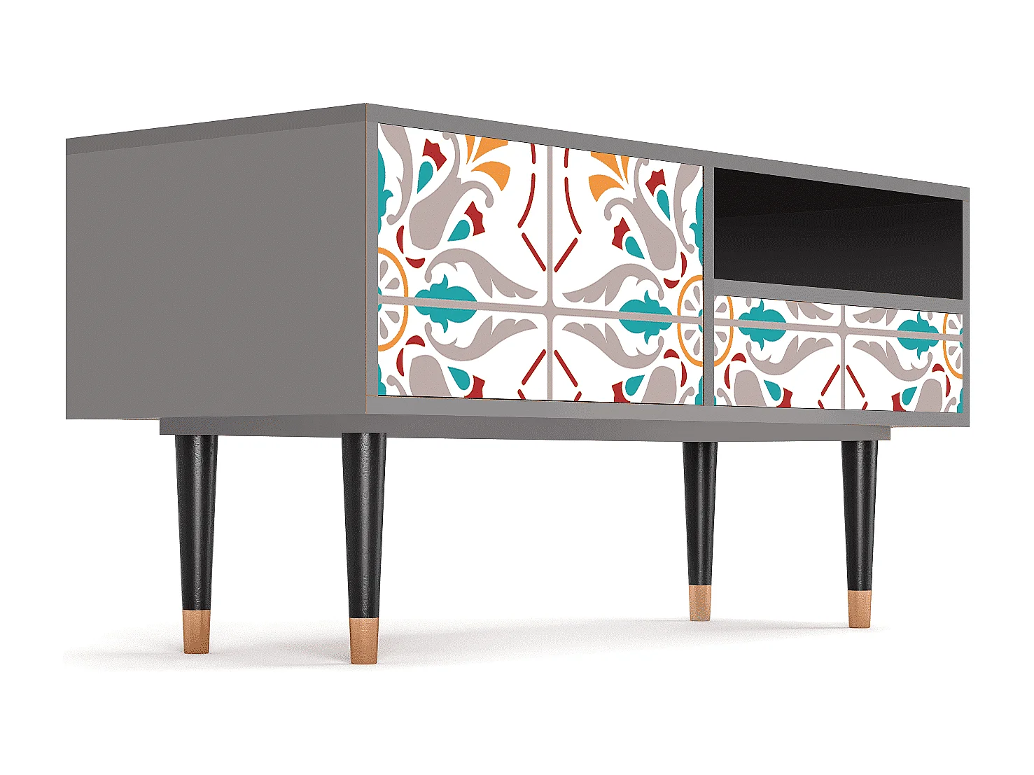 TV-Möbel - 115х59х48 cm - T3 - Spring Ceramics, Grau