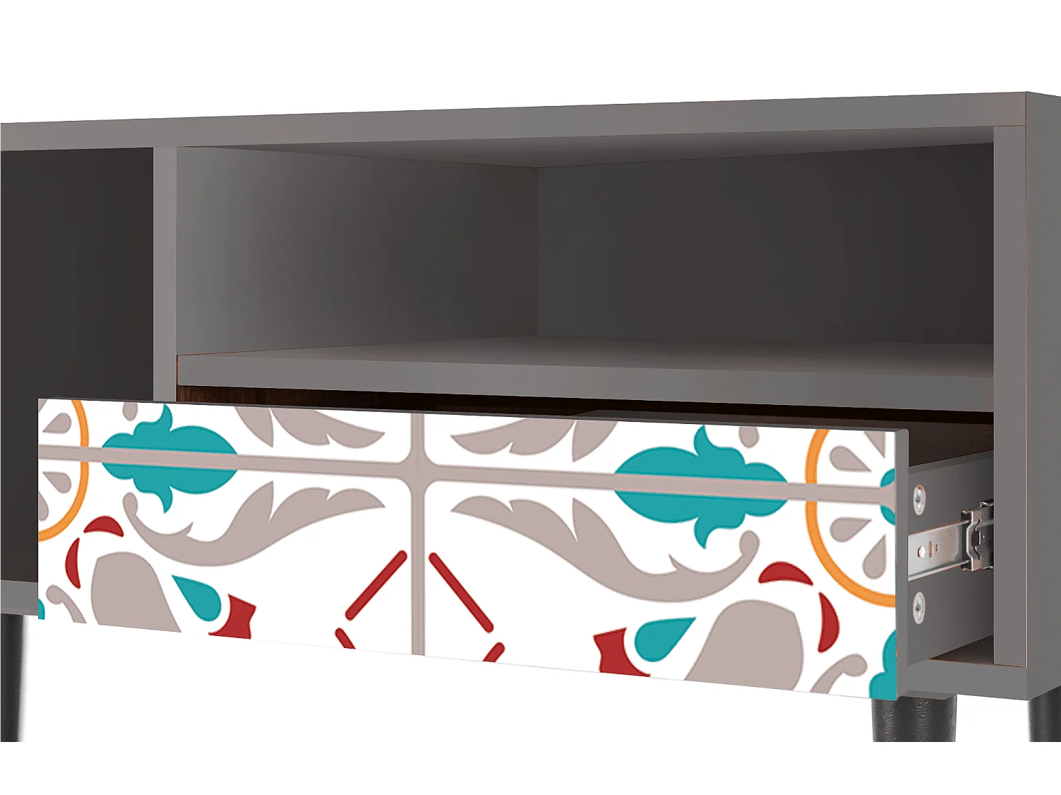 Mobile TV - 115х59х48 cm - T3 - Spring Ceramics, Grigio