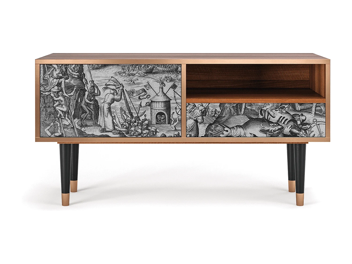 TV-meubel - 115х59х48 cm - T3 - The Temptation, Walnoot