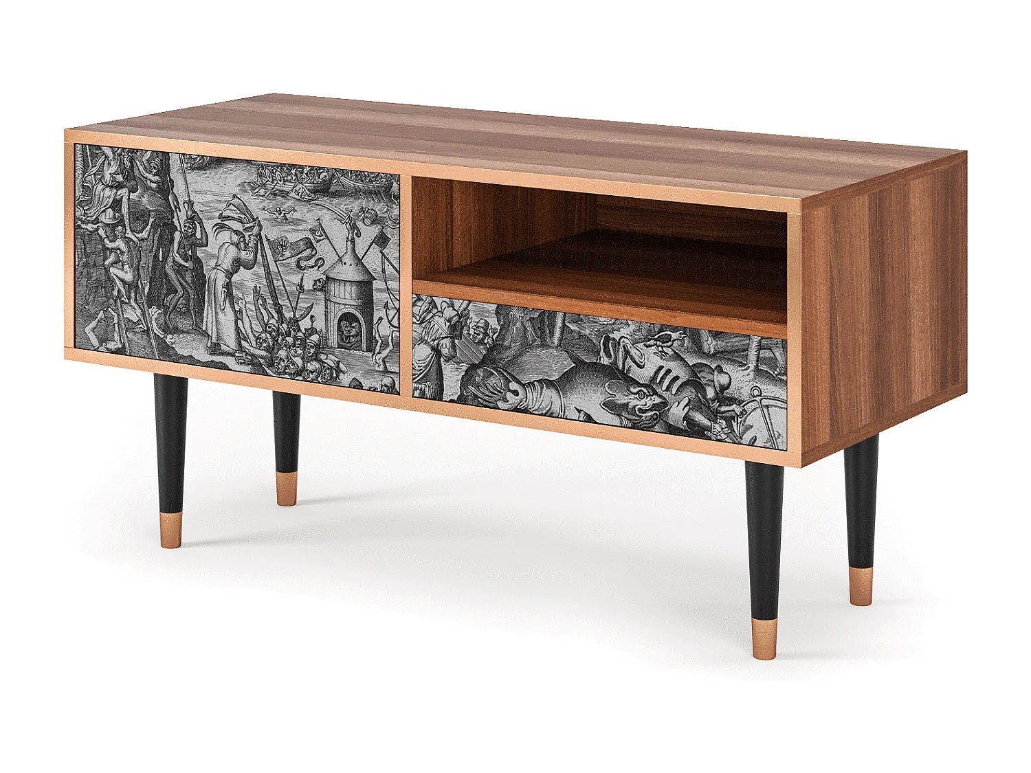 TV-meubel - 115х59х48 cm - T3 - The Temptation, Walnoot