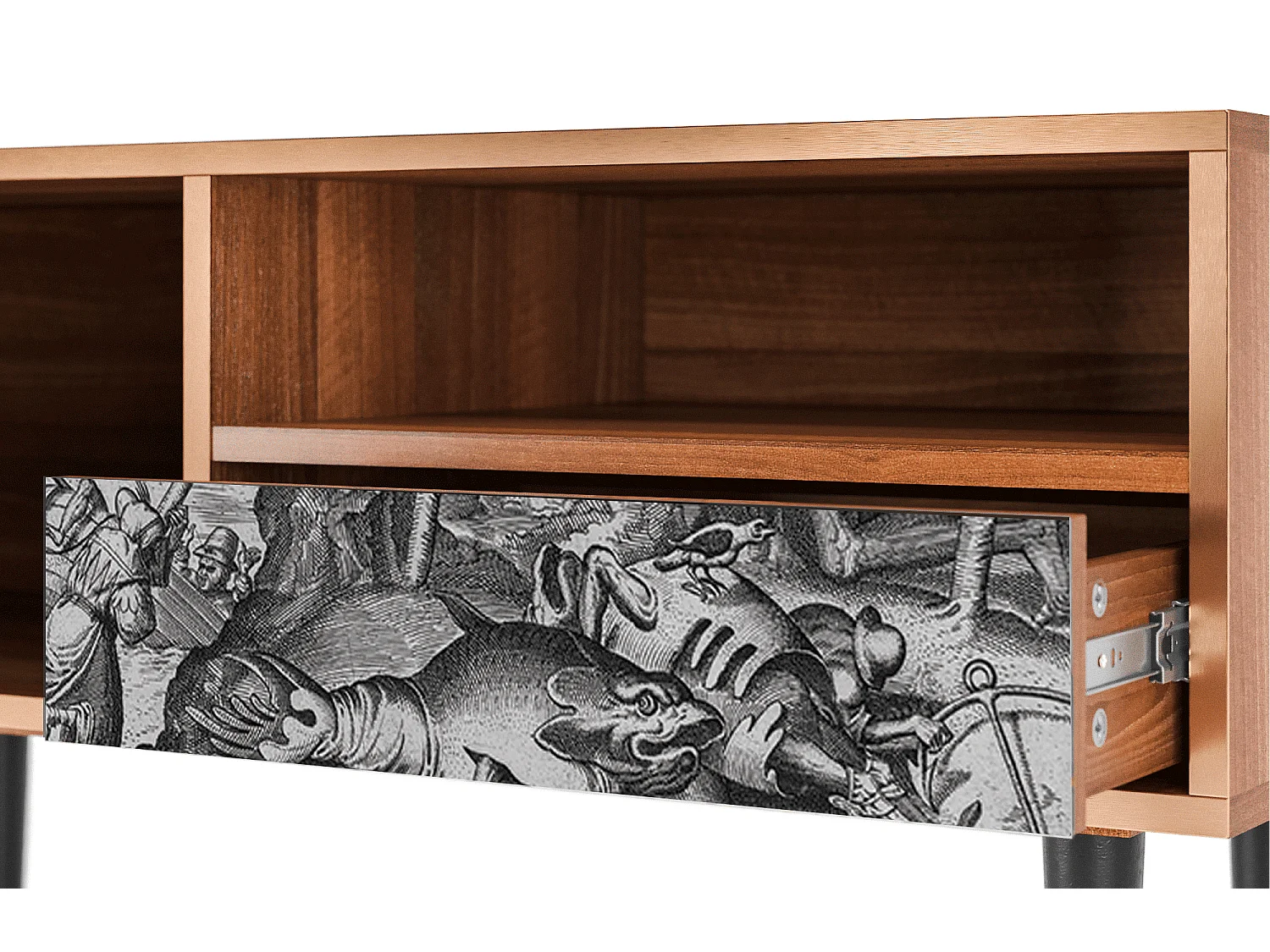 TV-meubel - 115х59х48 cm - T3 - The Temptation, Walnoot