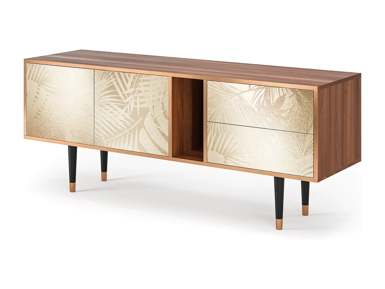 Meuble TV - 170х69х48 cm - T1 - Plant of the Dessert, Noyer