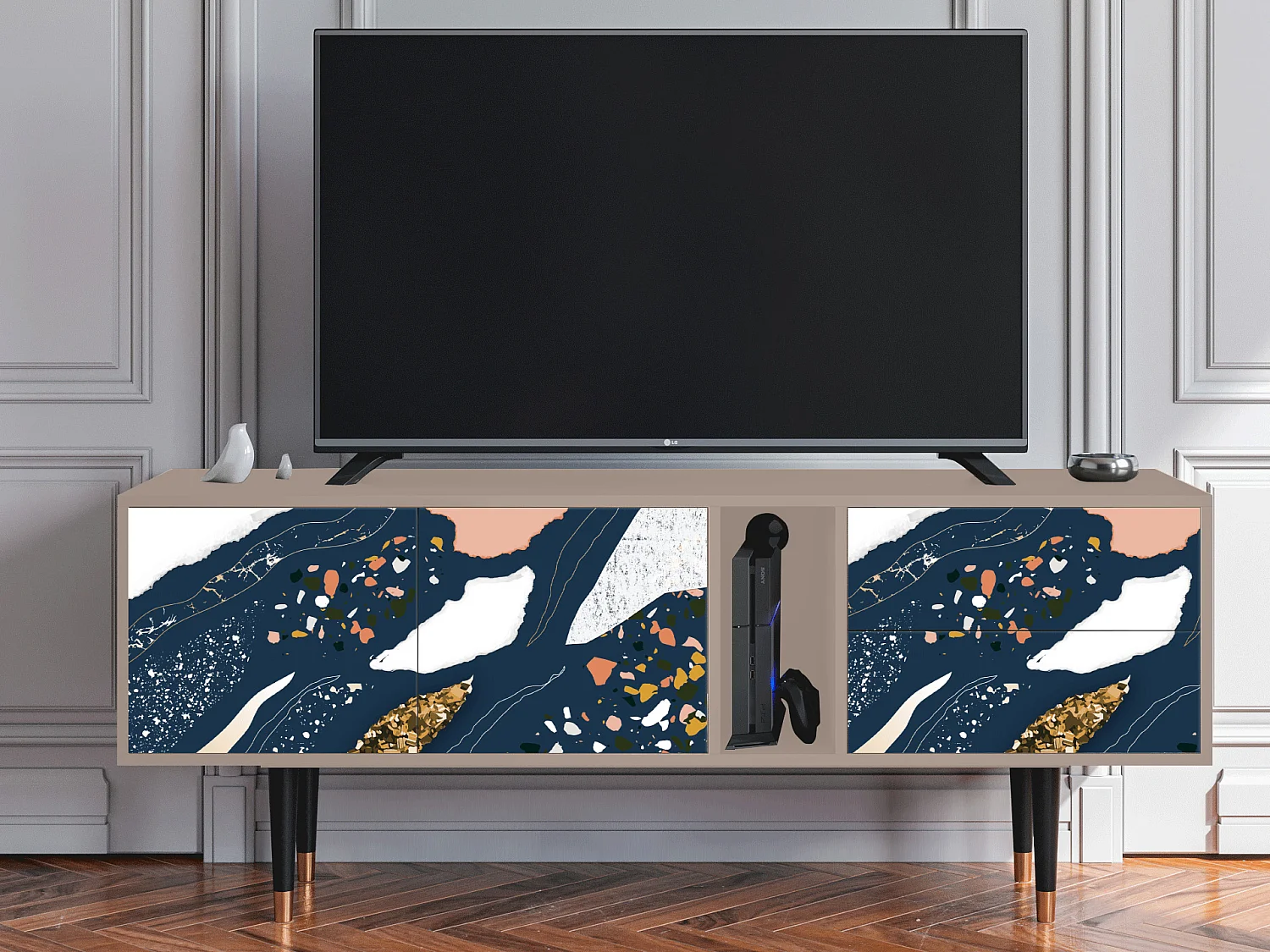 TV-Möbel - 170х69х48 cm - T1 - Nude Iceberg, Latte