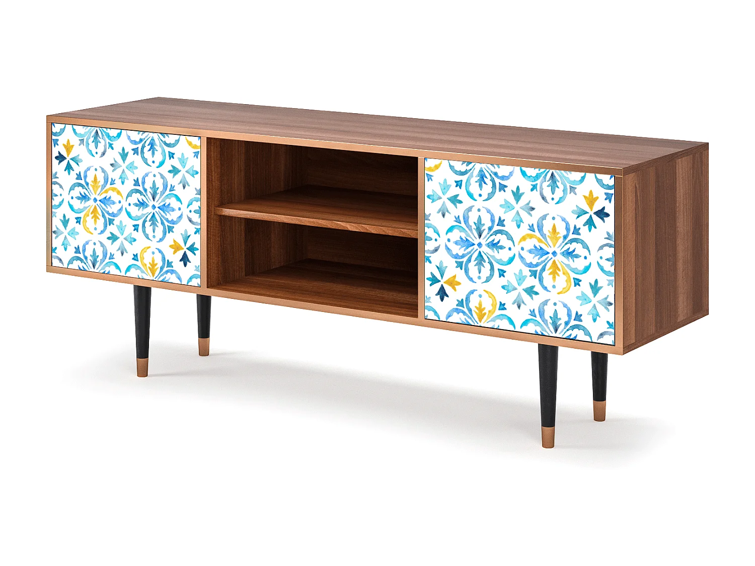 Mueble de TV - 170х69х48 cm - T2 - Lisbon Flover, Nogal