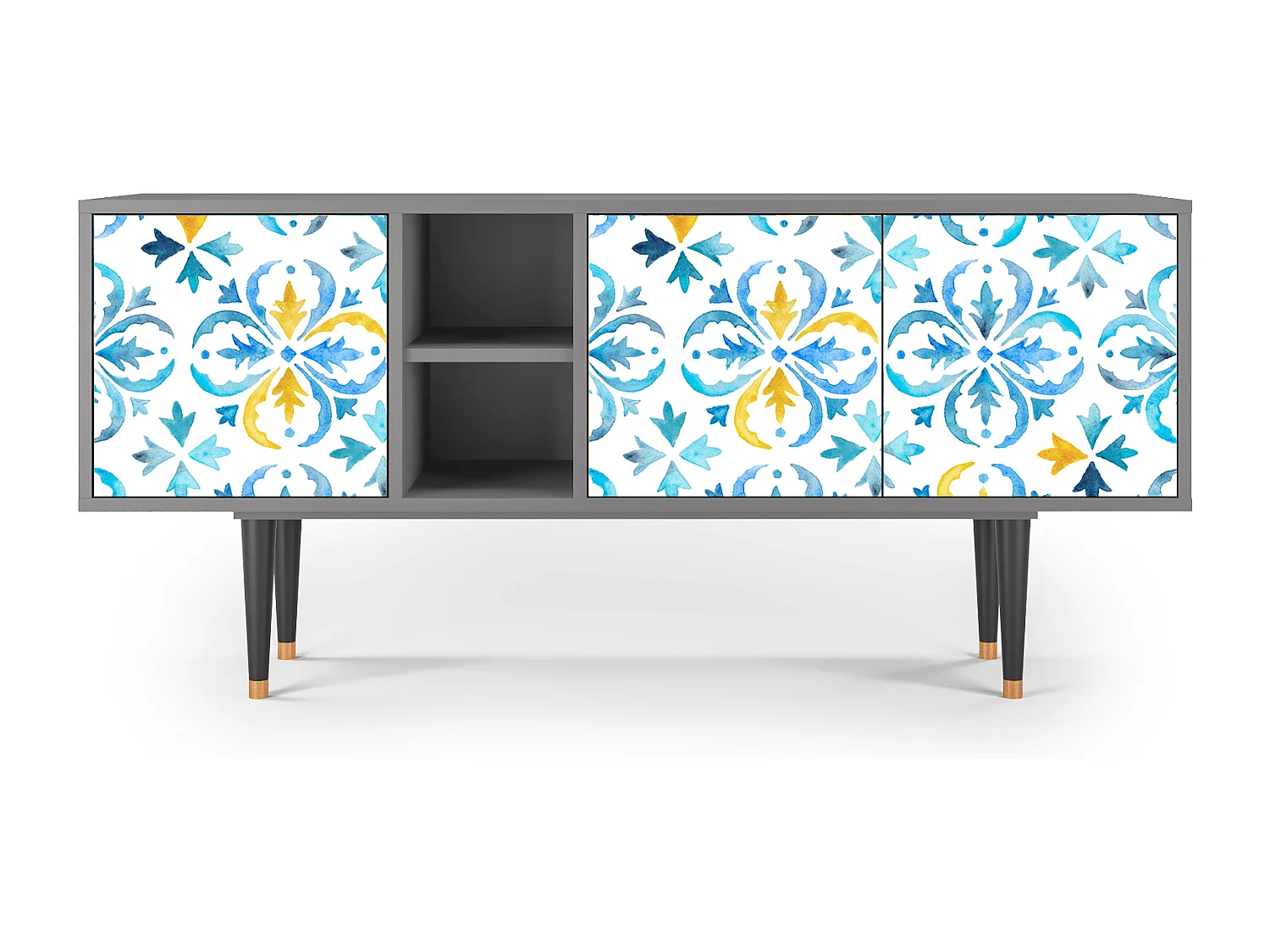 TV-meubel - 150х69х41 cm - T5 - Lisbon Flover, Grijs