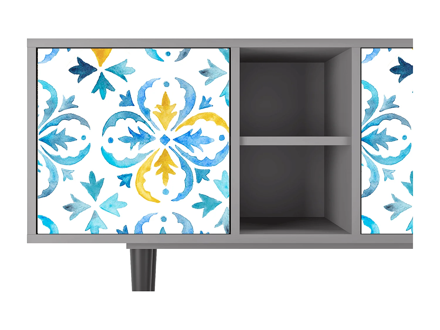 TV-meubel - 150х69х41 cm - T5 - Lisbon Flover, Grijs