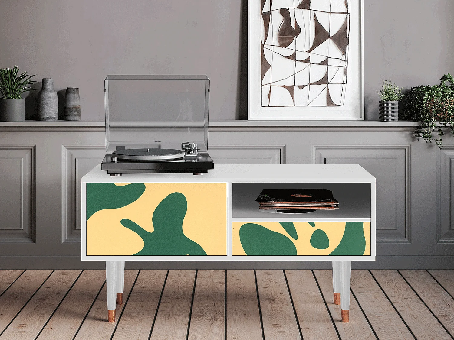 Meuble TV - 115х59х48 cm - T3 - Constellations by Arp, Blanc