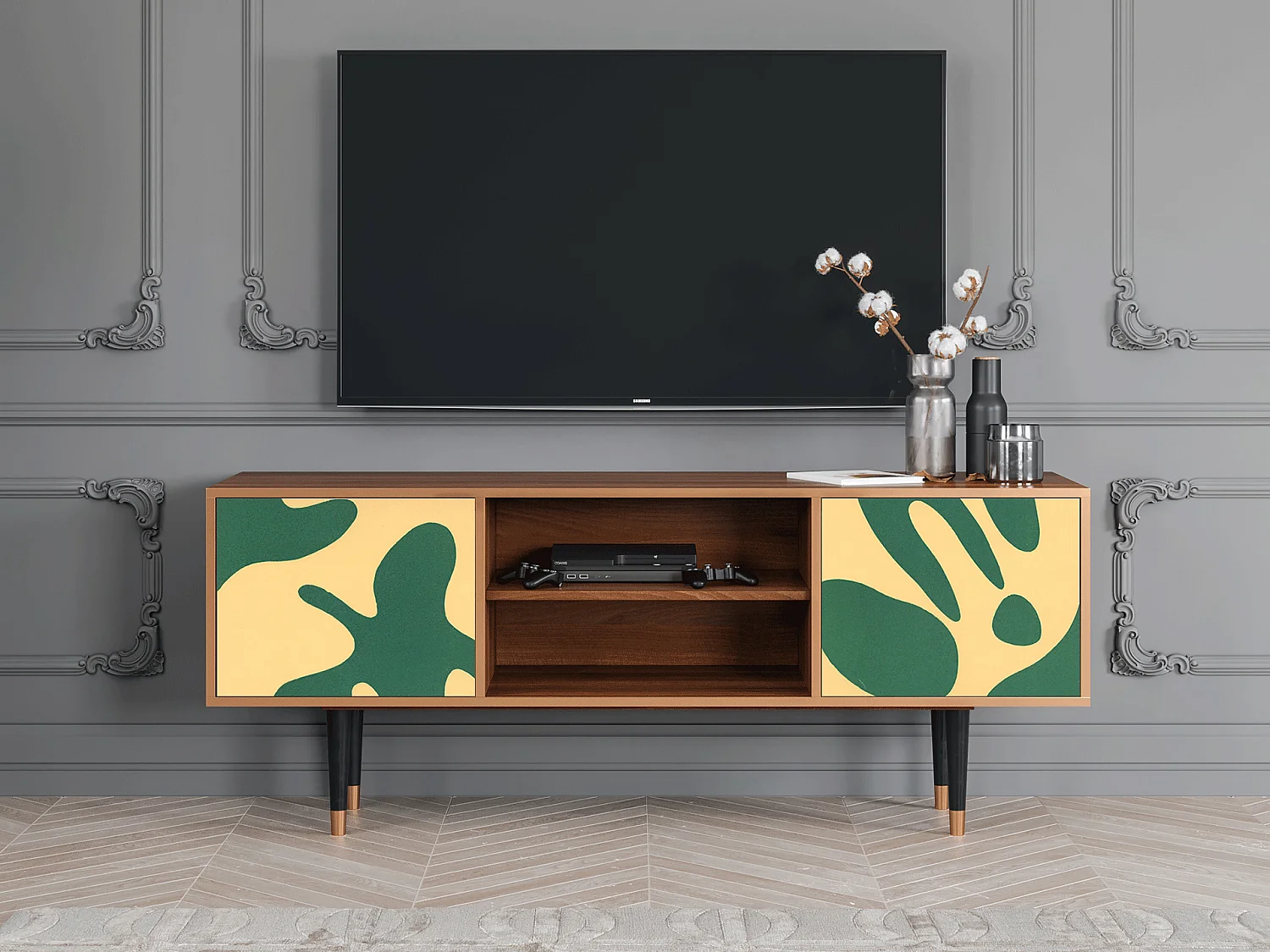 Mobile TV - 170х69х48 cm - T2 - Constellations by Arp, Noce