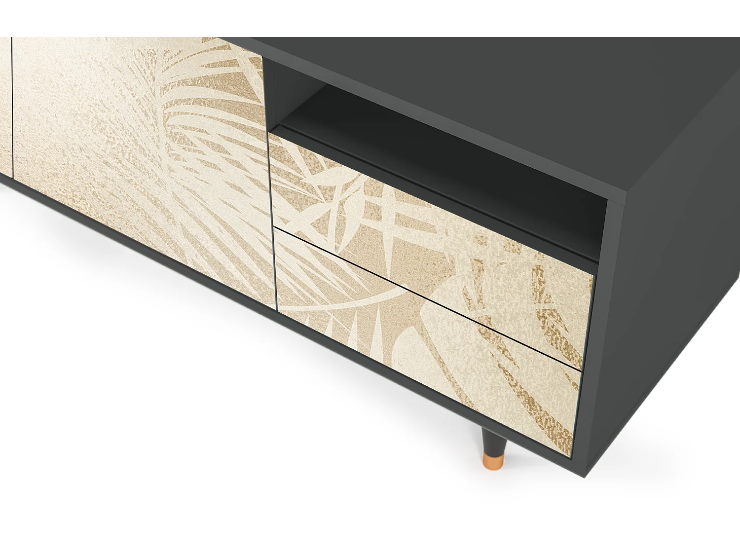 Meuble TV - 125х56х41 cm - T7 - Plant of the Dessert, Anthracite