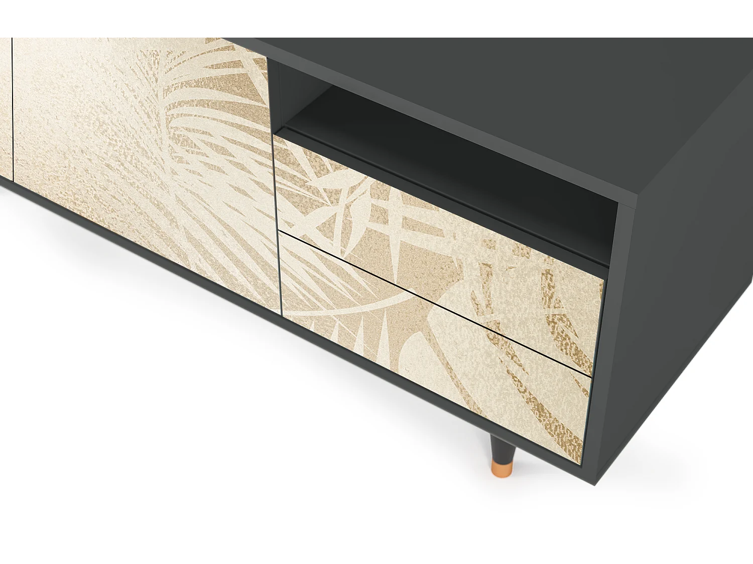 TV-Möbel - 125х56х41 cm - T7 - Plant of the Dessert, Anthrazit