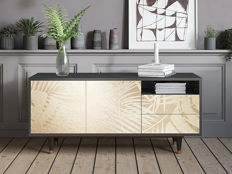 TV-Möbel - 125х56х41 cm - T7 - Plant of the Dessert, Anthrazit