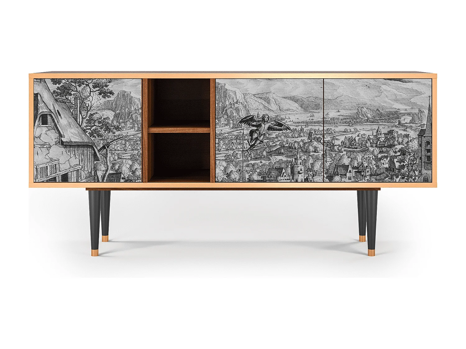 TV-Möbel - 150х69х41 cm - T5 - Departure, Walnuss