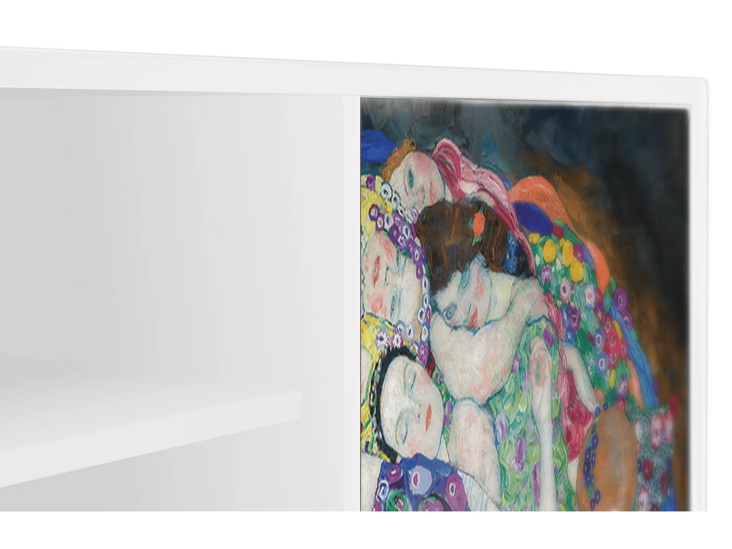 Mobile TV - 170х69х48 cm - T2 - The Maiden by Klimt, Bianco