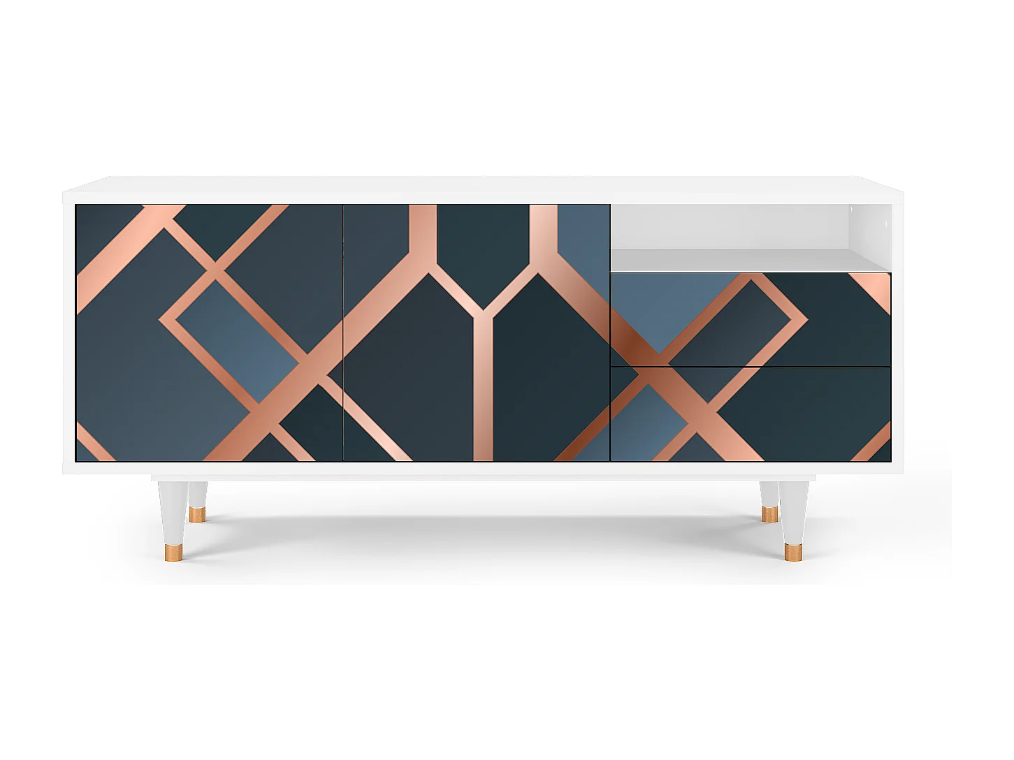 Mobile TV - 125х56х41 cm - T7 - Ashy 1920', Bianco