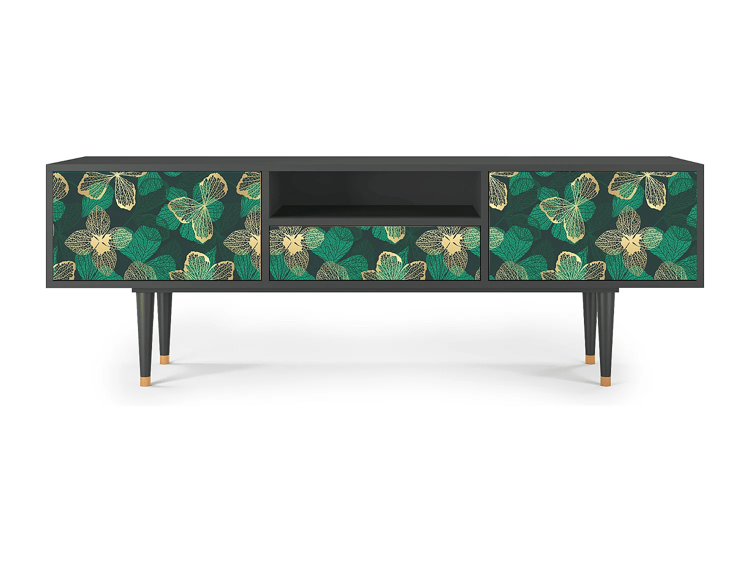 TV-meubel - 170х59х41 cm - T6 - Green Flower, Antraciet