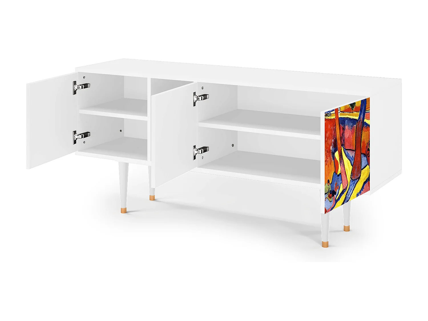 Mobile TV - 150х69х41 cm - T5 - The Turning Road, Bianco