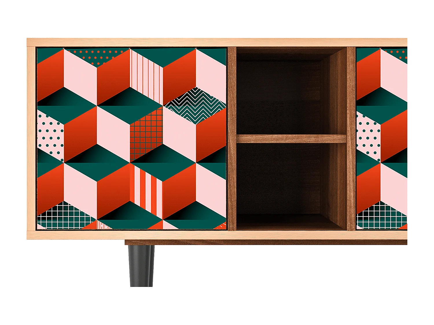 Mobile TV - 150х69х41 cm - T5 - Pepsi-Cola, Noce