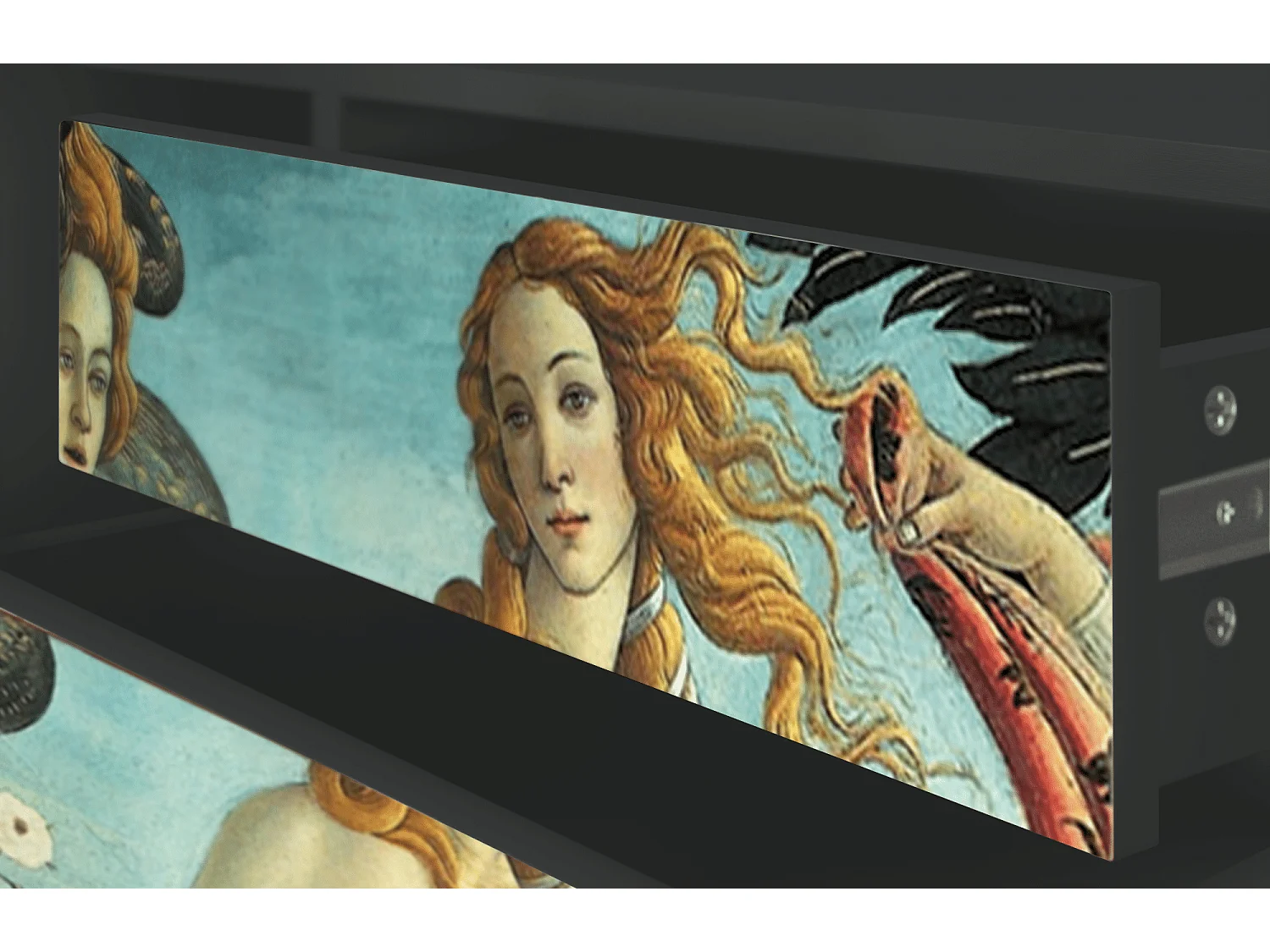 Szafka RTV - 170х59х48 cm - T4 - The Birth of Venus, Antracyt