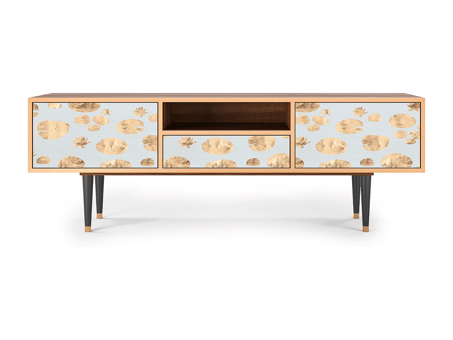 Meuble TV - 170х59х41 cm - T6 - Blue Giraffe, Noyer