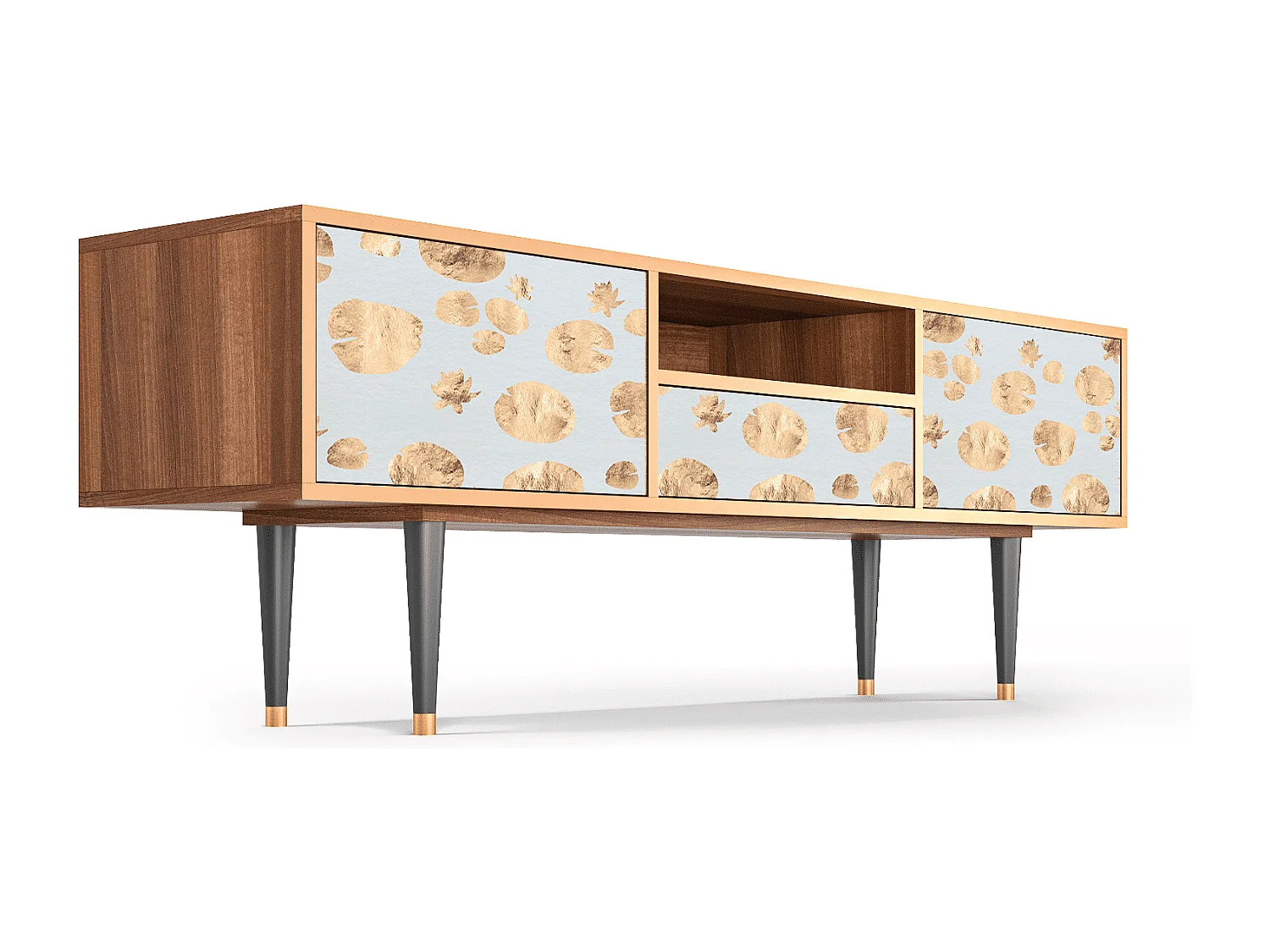 TV-Möbel - 170х59х41 cm - T6 - Blue Giraffe, Walnuss