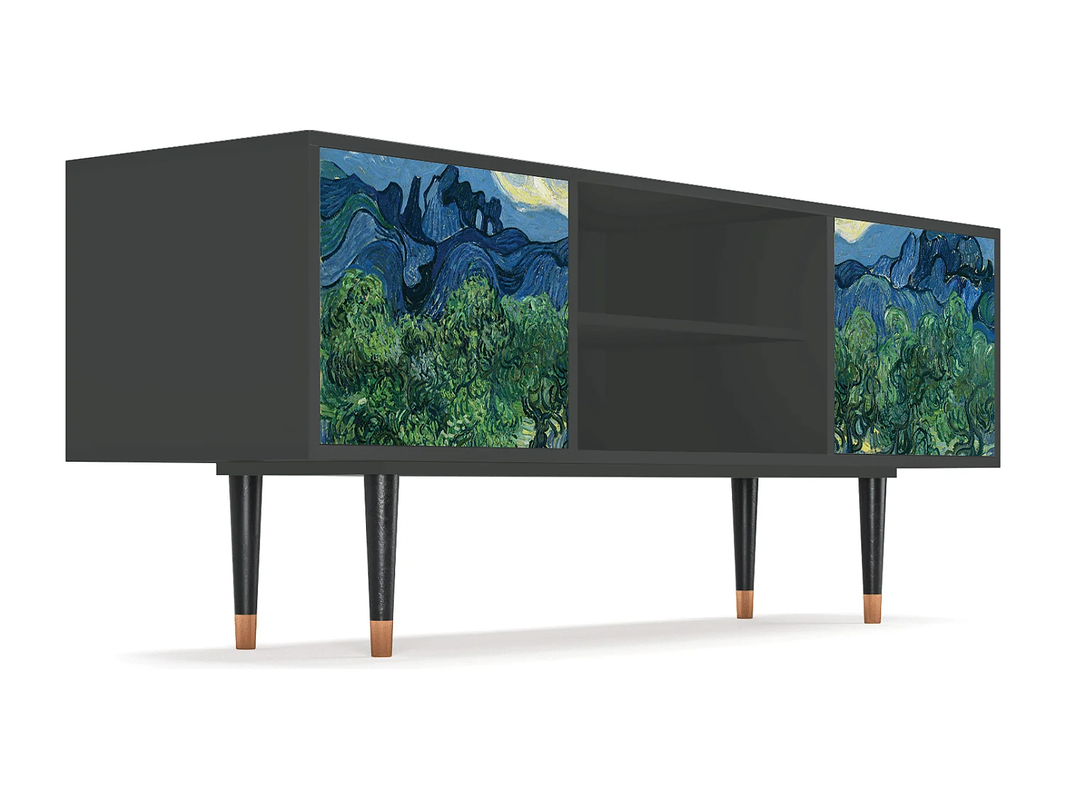 Mueble de TV - 170х69х48 cm - T2 - The Oil Trees, Antracita