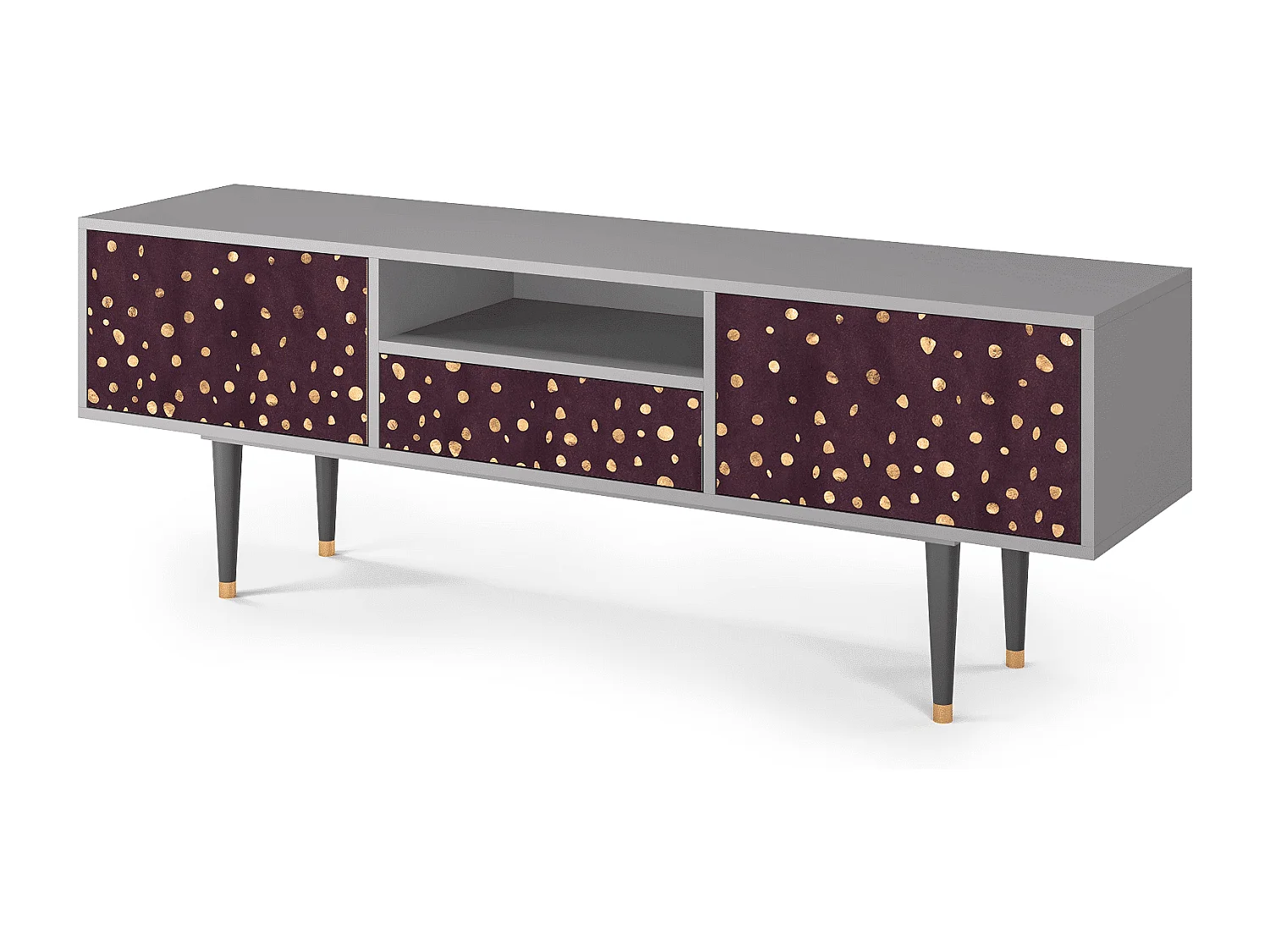 Meuble TV - 170х59х41 cm - T6 - Glowworms, Gris