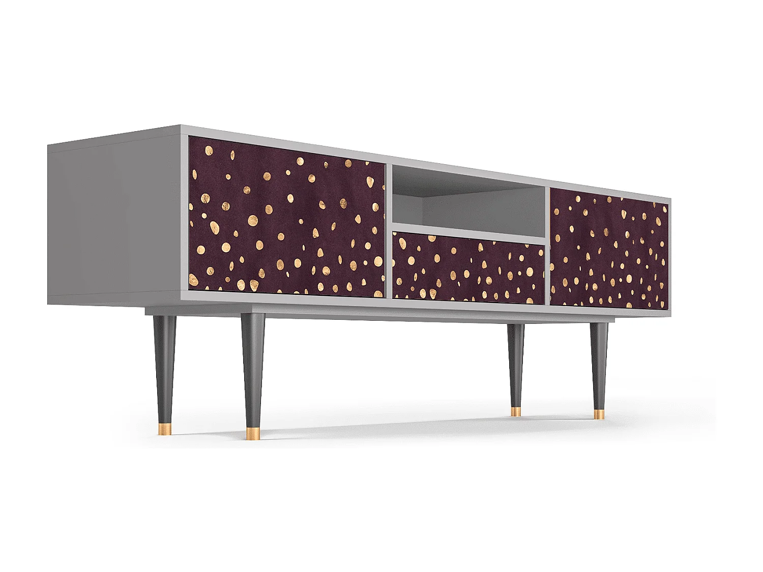 Meuble TV - 170х59х41 cm - T6 - Glowworms, Gris