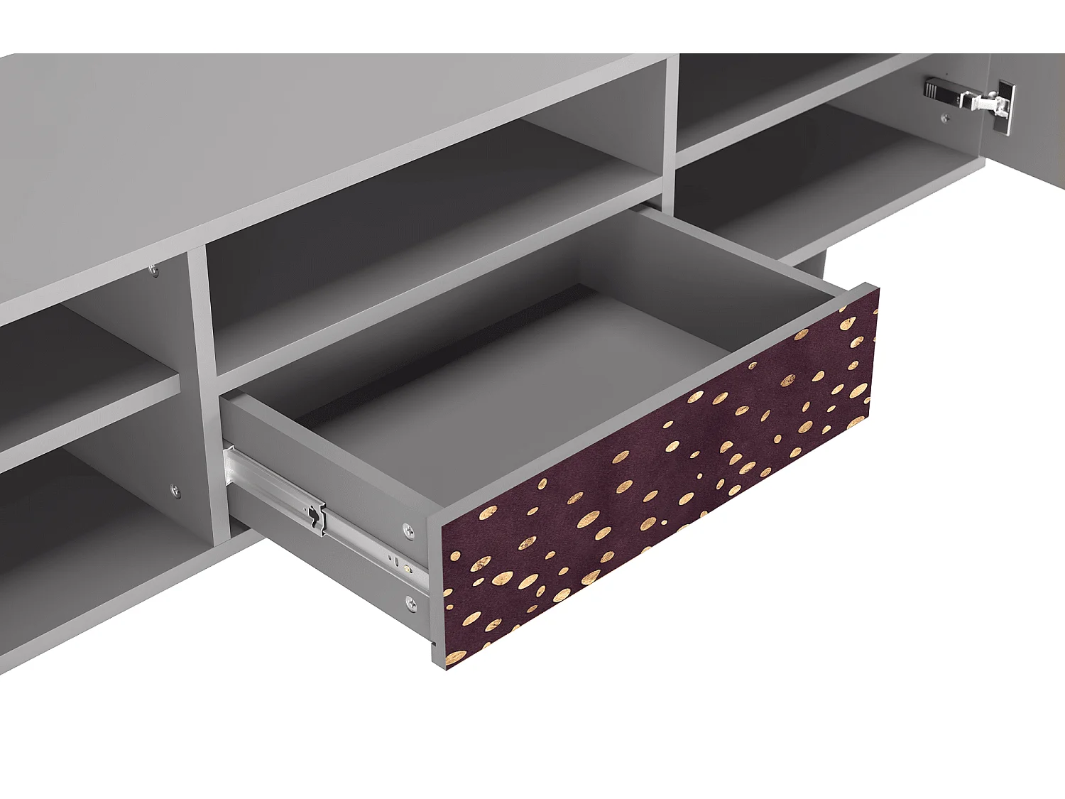 Meuble TV - 170х59х41 cm - T6 - Glowworms, Gris