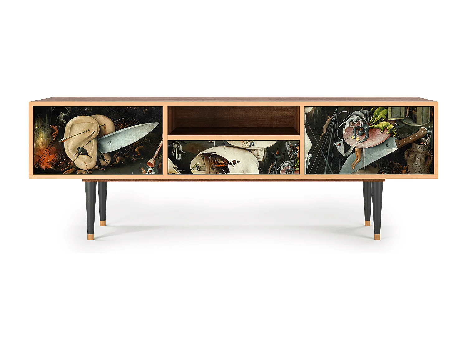 Meuble TV - 170х59х41 cm - T6 - The Garden 2, Noyer