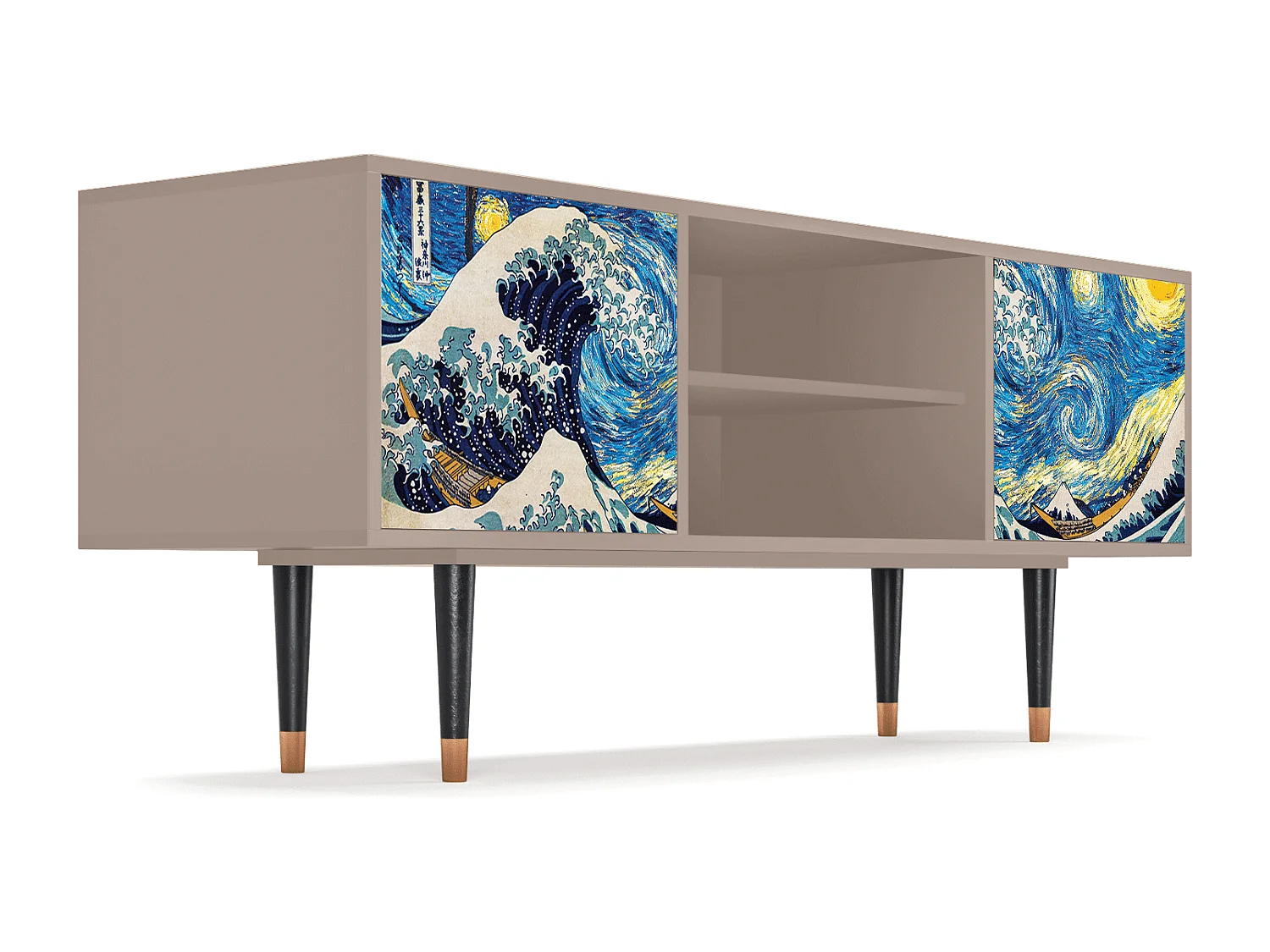 Meuble TV - 170х69х48 cm - T2 - Great Wave, Latte