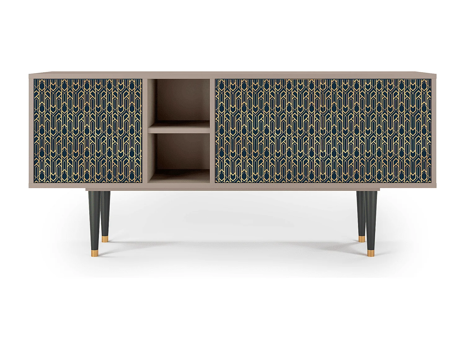 Meuble TV - 150х69х41 cm - T5 - Golden Empire, Latte