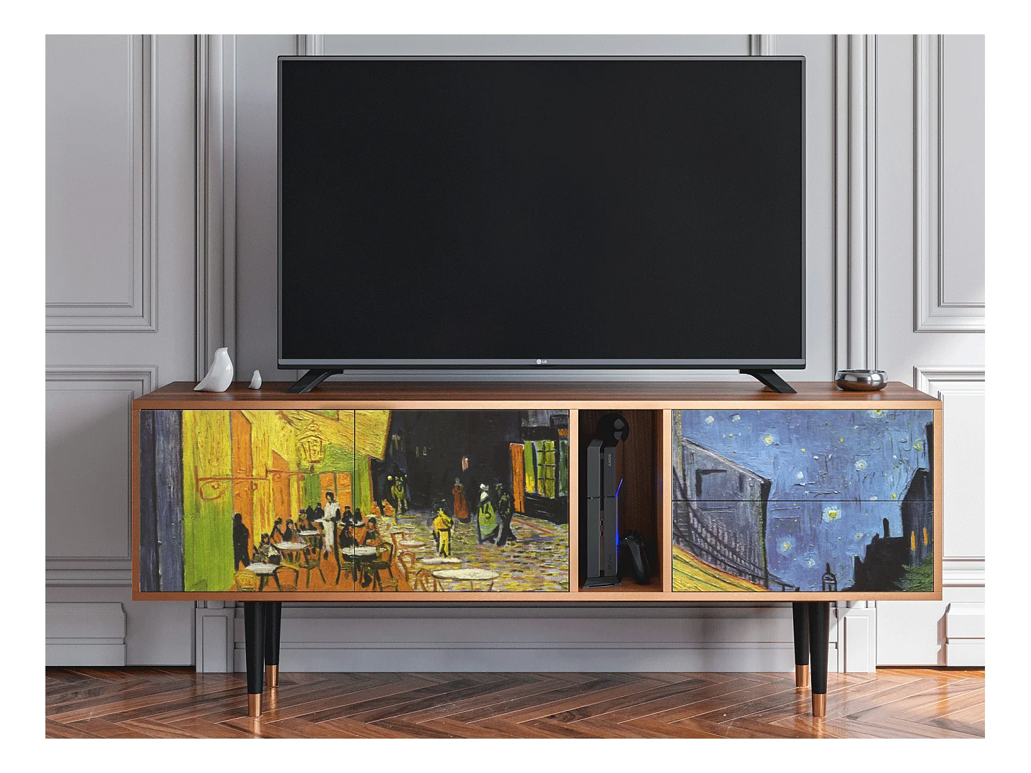 Mobile TV - 170х69х48 cm - T1 - Café Terrace at Night, Noce