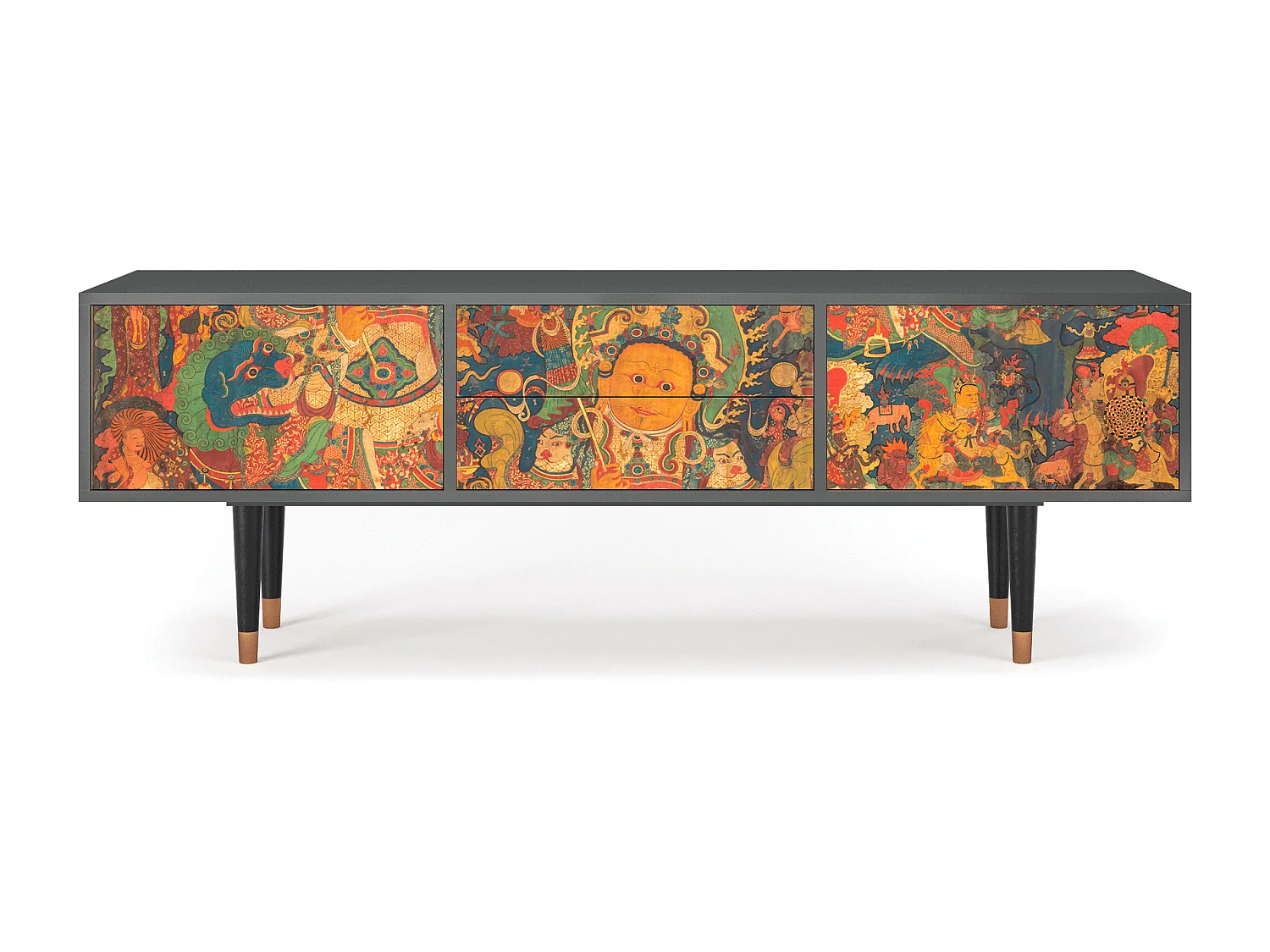 Mobile TV - 170х59х48 cm - T4 - God by Vaisravana , Antracite